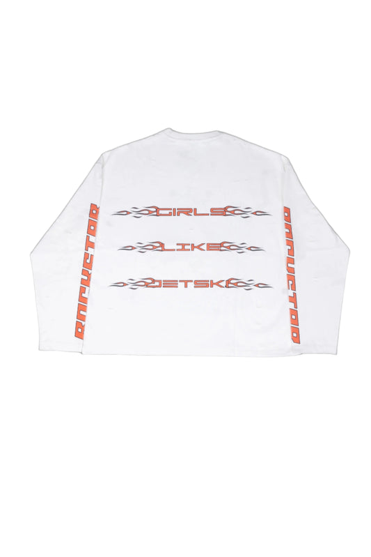 MIAMI ORANGE LONG-SLEEVE TEE