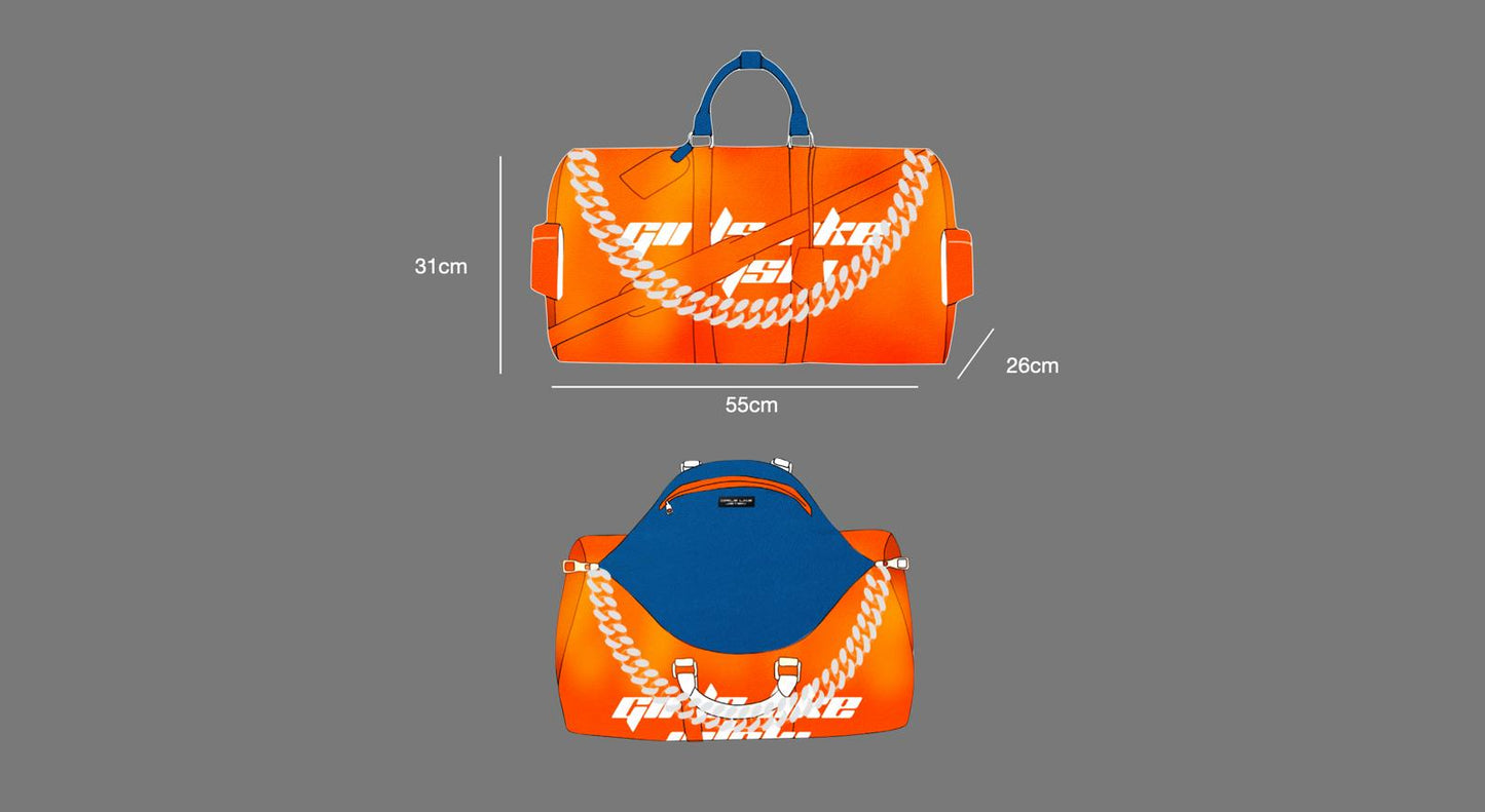 ILLUSION ORANGE TRAVEL BAG