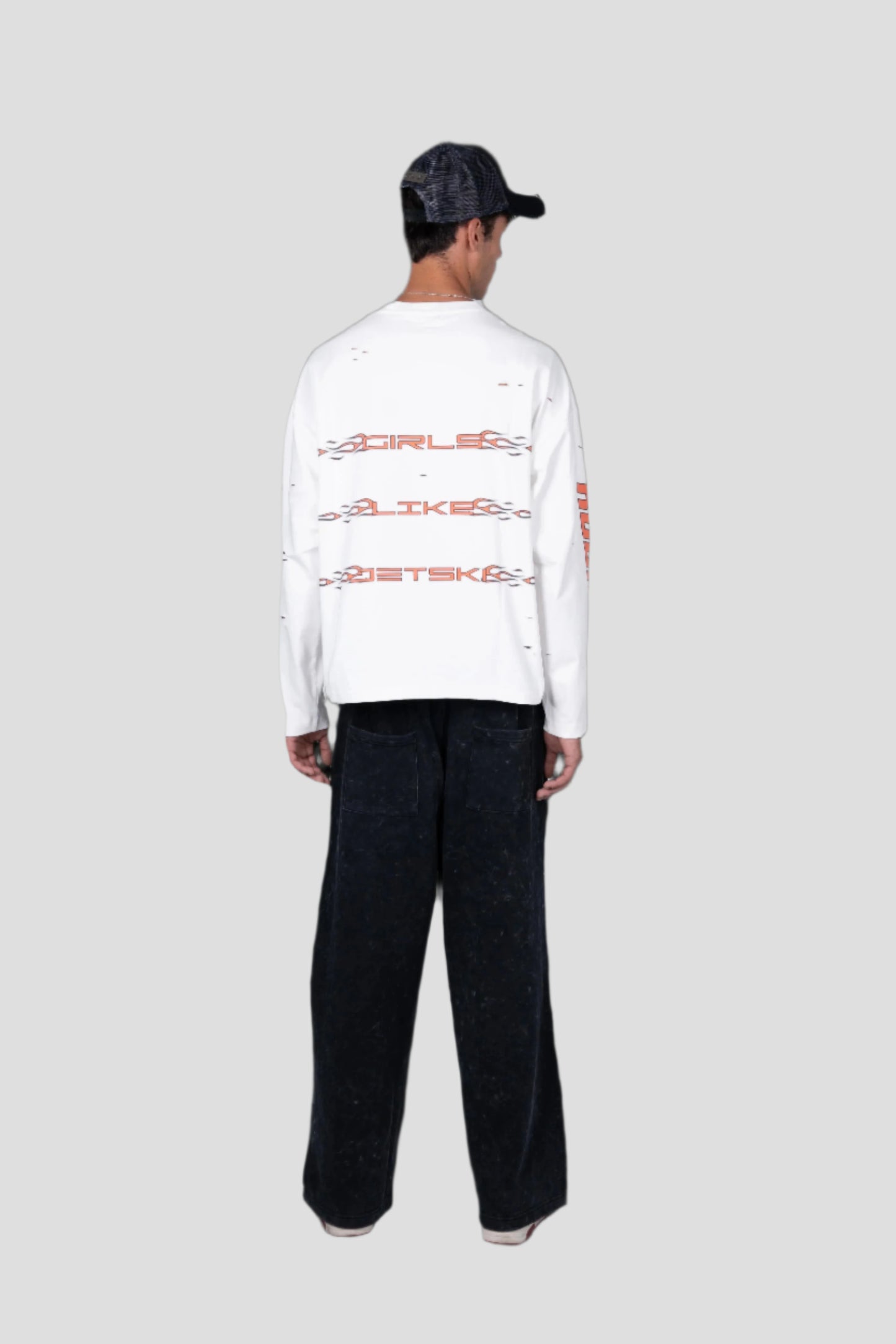 MIAMI ORANGE LONG-SLEEVE TEE